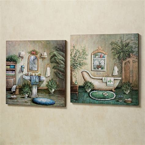 2024 Latest Vintage Bath Framed Art Prints Set Of 3