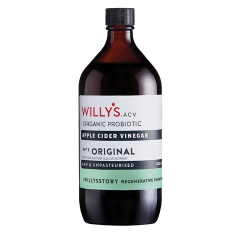 Organic Live Apple Cider Vinegar Ml Willy S Probiotic Acv