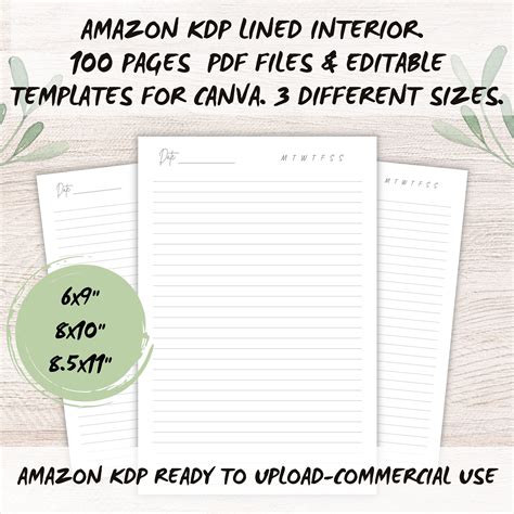 Low Content Book Templates