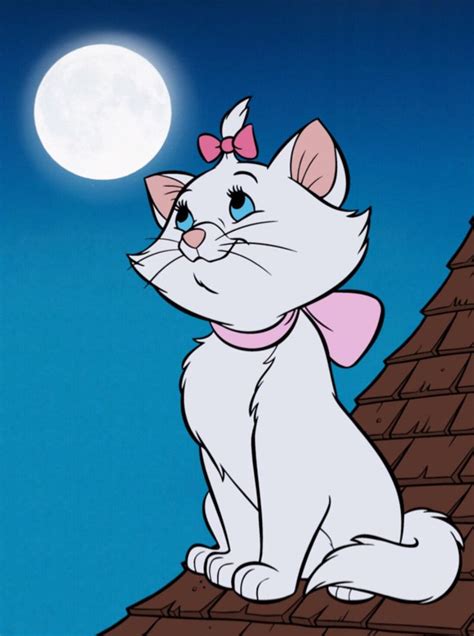 Marie The Aristocats Full Moon Disney Characters Poster Disney