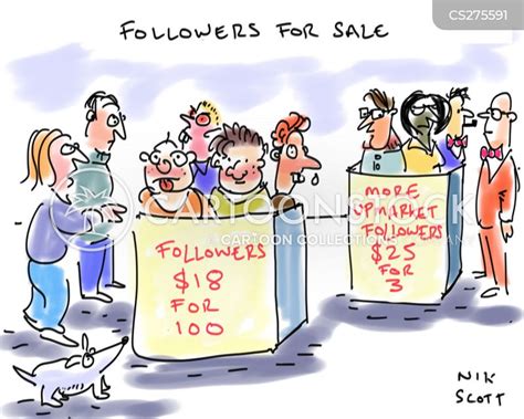 Upmarket Followers Cartoons And Comics Funny Pictures From Cartoonstock