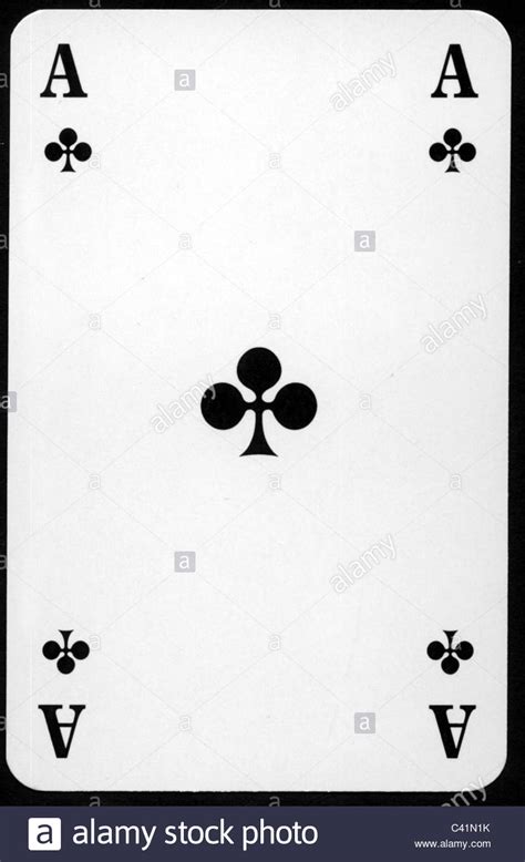 I hope yesterday brought you a miracle or two. game, playing card, clubs ace, card game, card games, playing card Stock Photo, Royalty Free ...