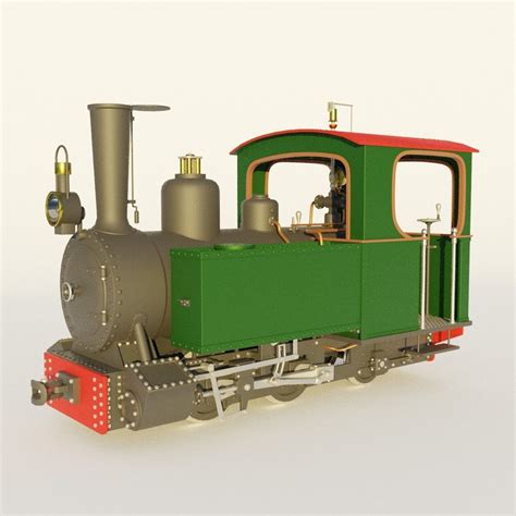 3d Technology Steam Locomotive Cgtrader