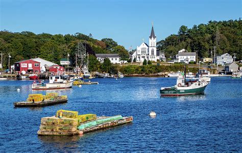 View Across Boothbay Harbor Maine Photograph By Carolyn Derstine Fine
