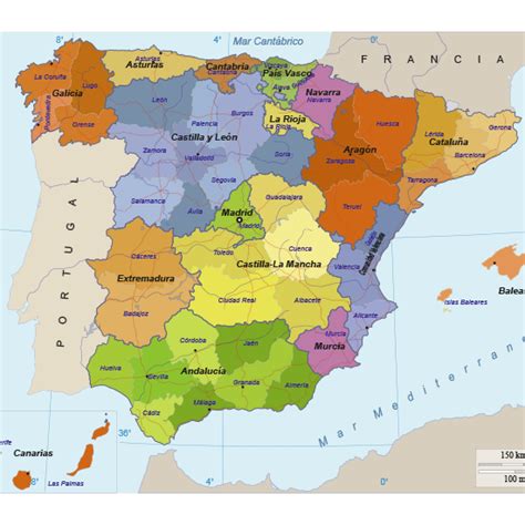 Mapa Político De España Actiludis