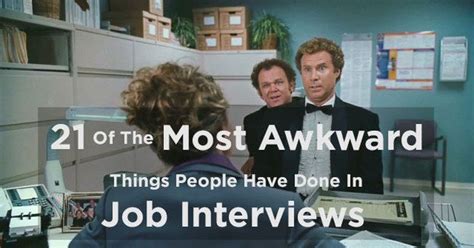21 Of The Most Embarrassing Things People Have Done In Job Interviews Job Interview Interview