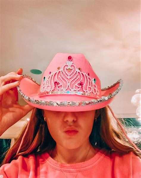 Pink Cowboy Hat Cowboy Girl Cowgirl Hats Preppy Girls Cute Preppy