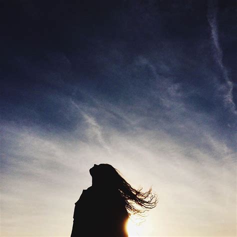 4800x900px Free Download Hd Wallpaper Sunset Girl Silhouette Long Hair Woman Sky