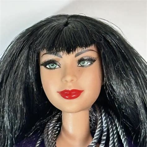 BARBIE STAR DOLL Fallen Angel Raven Hair Rooted Lashes Mattel Loose