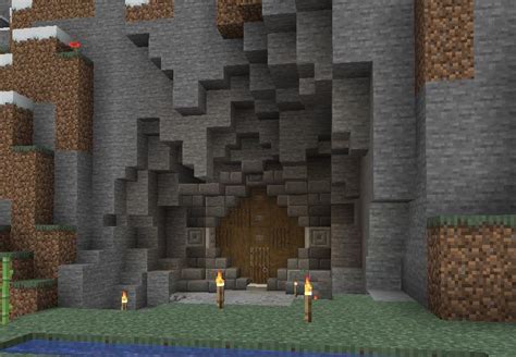 Cool Entrance To A Cave Base Rtodoinminecraft