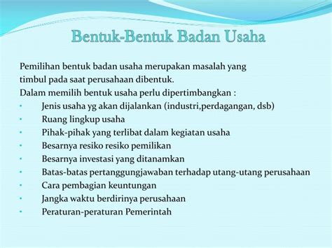 Ppt Bentuk Bentuk Badan Usaha Powerpoint Presentation Free Download Id 4190362