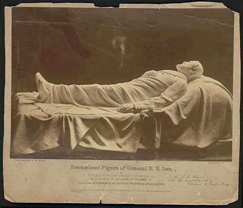 Recumbent Figure Of General Re Lee By Edward V Valentine Of