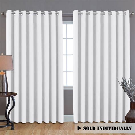 Hversailtex Patio White Curtains 100x84 Inches For Sliding Door Extral