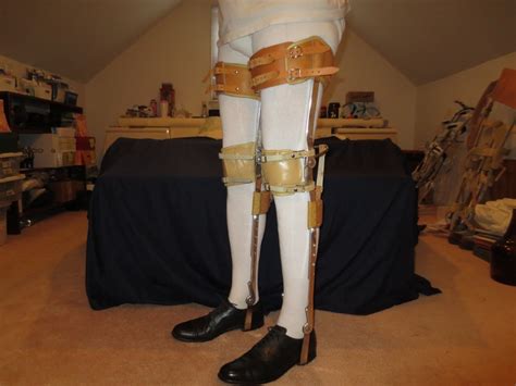 Leg Braces Metal And Leather Full Leg Braces Polio Etsy Uk