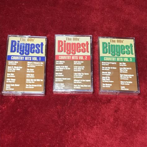 The 80s Biggest Country Hits Vol 1 2 3 By Various Artists Cassette