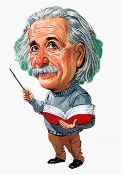 Albert Einstein Einstein Caricature Cartoon Illustration Drawing My