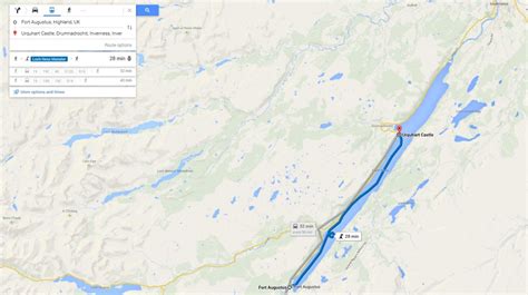 Nessie wird üblicherweise als plesiosaurier beschrieben, mit einer länge von bis zu 20 metern. Google Maps Easter Eggs Give Directions for Loch Ness ...