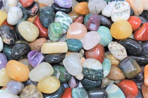 Assorted Mixed Tumbled Stones Large 12 Lb Wholesale Bulk Lot Mixed