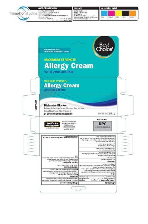 Dailymed Allergic Itch Relief Diphenhydramine Hcl Zinc Acetate Cream
