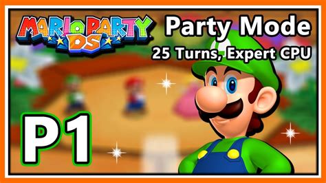 Mario Party Ds Party Mode Luigi Mario Peach And Daisy 25 Turns