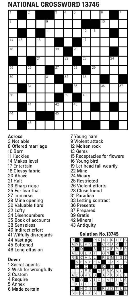 La Times Printable Crossword Puzzles