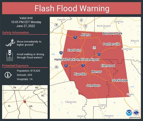 Nws Atlanta On Twitter Flash Flood Warning Including Atlanta Ga Hartsfield Jackson Atlanta
