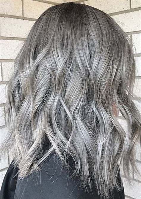 Grey hair is a combination of normally pigmented hairs interspersed with white ones. Best Silver Gray Hair Color Ideas for Women in 2020 # ...