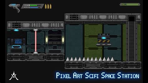 2d Pixel Art Scifi Space Station Youtube