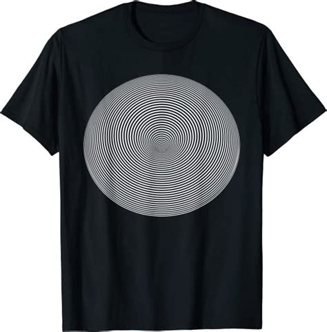 Circle Illusion Optical Illusion Psychedelic Trippy Gift T Shirt
