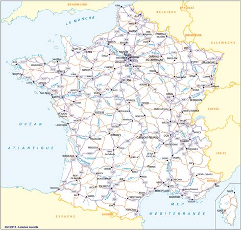 Carte France Autoroutes Michelin Tout Degorgement