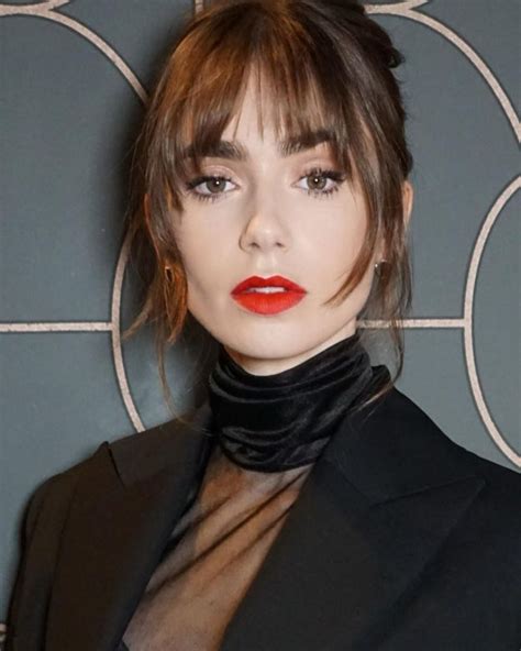 Lily Collins Showed Her Sexy Legs In Stockings 8 Photos And Video