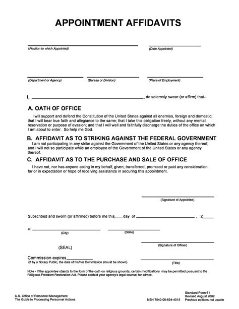 sample affidavit forms templates affidavit  support form
