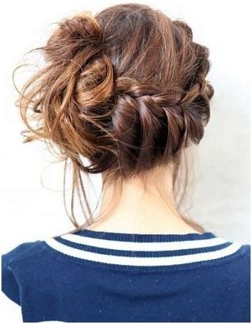 French bun with dutch braid. 10 Trendy Messy Braid Bun Updos - PoPular Haircuts