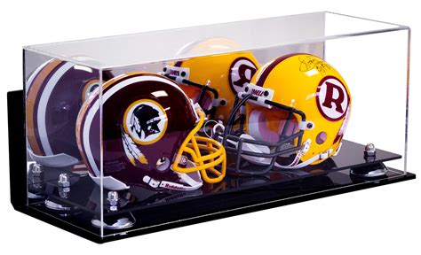 2 Mini Football Helmet Display Case Not Full Size Better Display