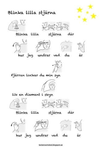 Vi erbjuder stöd och behandling till utsatta barn, unga och deras familjer. Blinka lilla stjärna (Tecken som stöd) | Sångstund ...