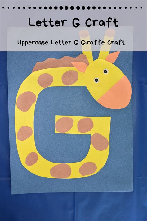 Uppercase Letter G Craft For Preschool Home With Hollie