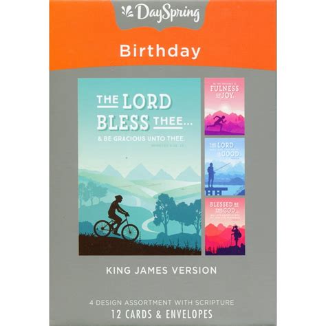 Religious Boxed Cards Birthday Masculine Kjv 4 Design