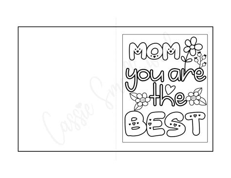 Best Mom Printable Mothers Day Card Cassie Smallwood