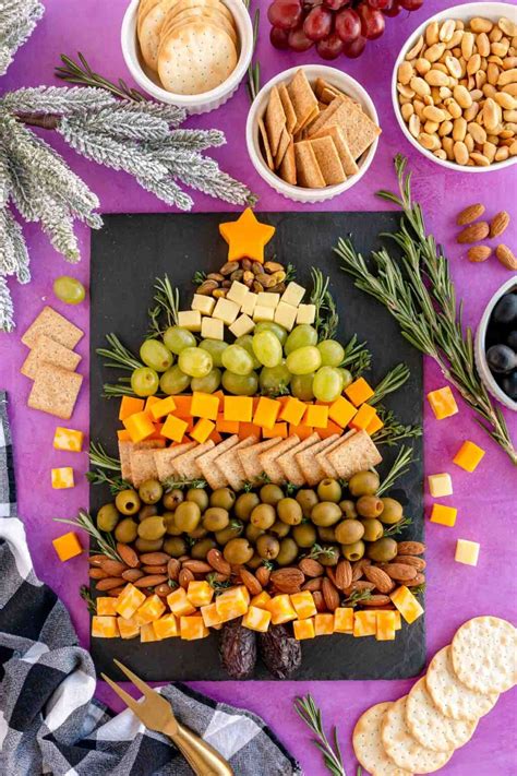 Festive Christmas Tree Cheese Board Play Party Plan