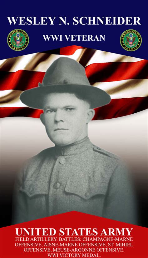 Maybe you would like to learn more about one of these? SCHNEIDER, WESLEY N. - Veteran's Honor Banner Project