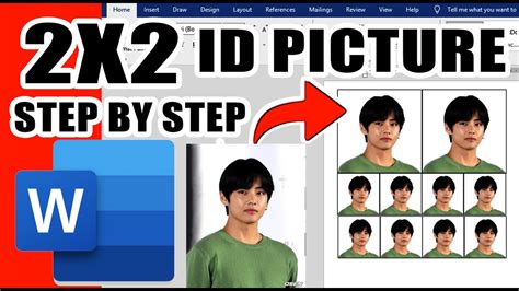 How To Make 2x2 Picture With Name Tag In Microsoft Word Printable Online