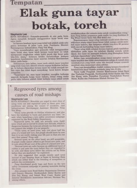 Akhbar melaka sektor maritim bergerak lebih dinamik. Jabatan Keselamatan Jalan Raya Sabah: Keratan Akhbar dan ...