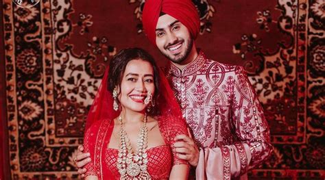 Neha kakkar, the singing sensation is among the top singers of india. Neha Kakkar-Rohanpreet wedding: The couple looks picture ...