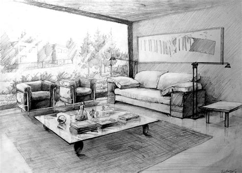 Interior01 By Hipiz On Deviantart Interior Design Drawings Interior