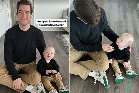 John Mulaney Matches With Son Olivia Munn Reveals Babys First Word
