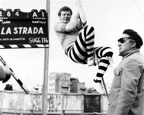 Federico Fellini In La Strada Directed By Federico Fellini