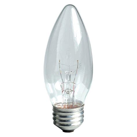 Find led bulbs from a vast selection of ceiling fans. GE 40-Watt Incandescent B13 Blunt Tip Decorative Ceiling ...