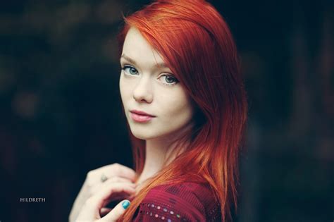 1086026 Face Women Outdoors Women Redhead Model Portrait Long Hair Blue Eyes Fashion