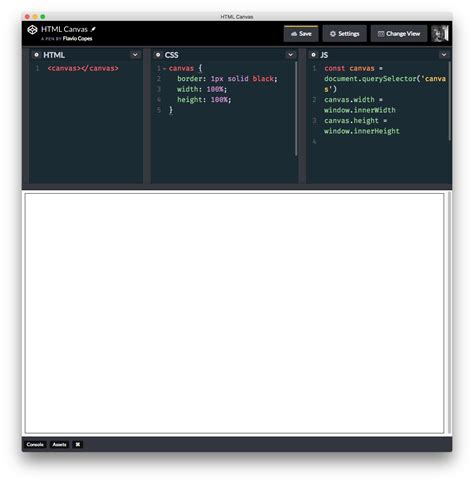 How To Create A Canvas In Javascript