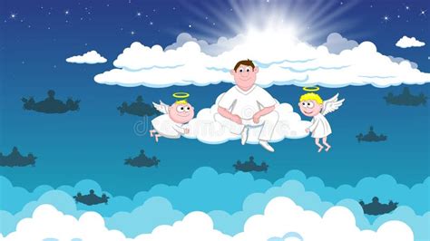 Angels In Heaven Stock Illustration Illustration Of Color 61525754